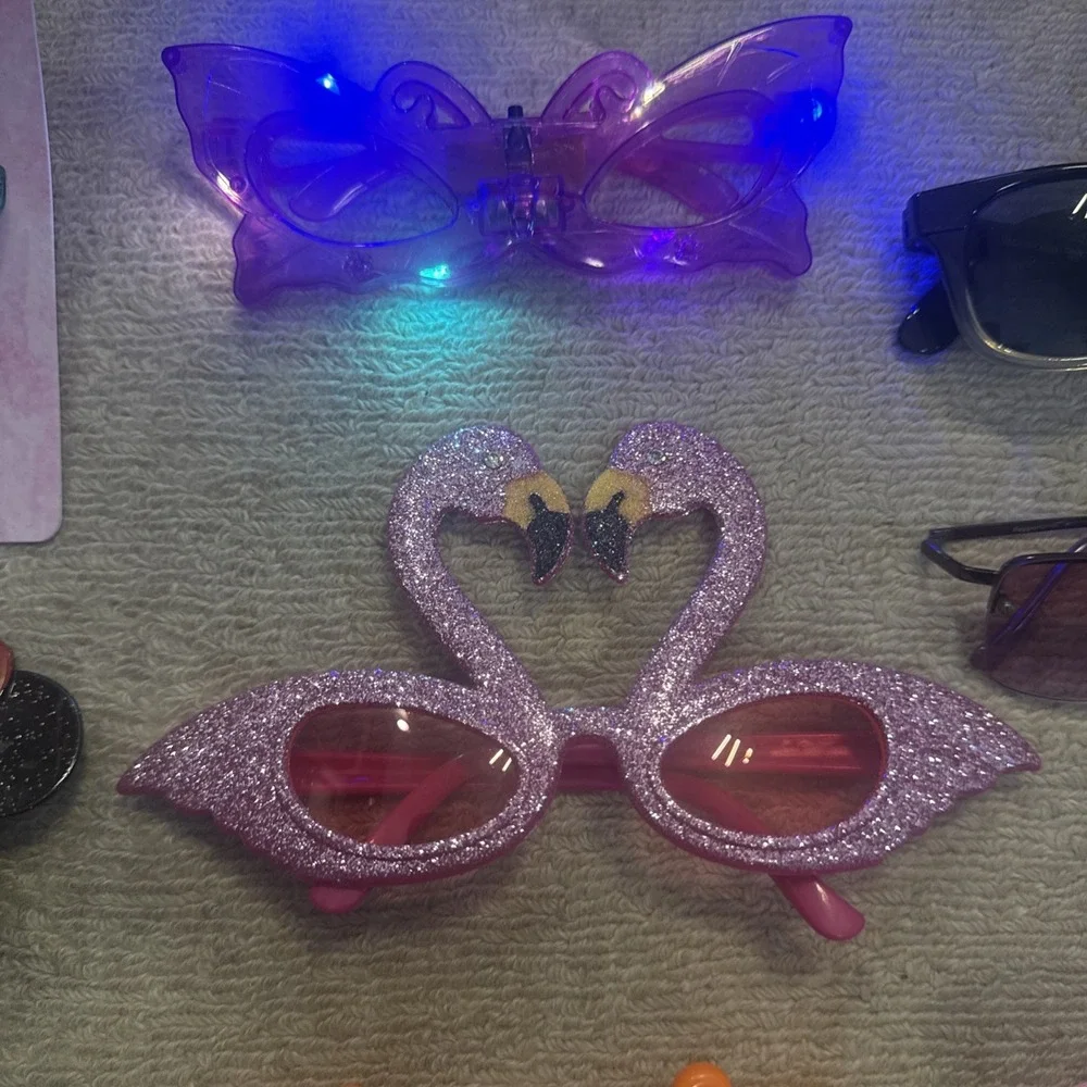 Lot of 12 Kids Fun Party DressUp Costume Sunglasses Multicolor Styles & Themes